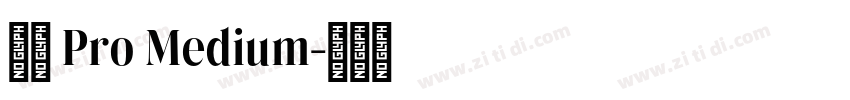 小米 Pro Medium字体转换